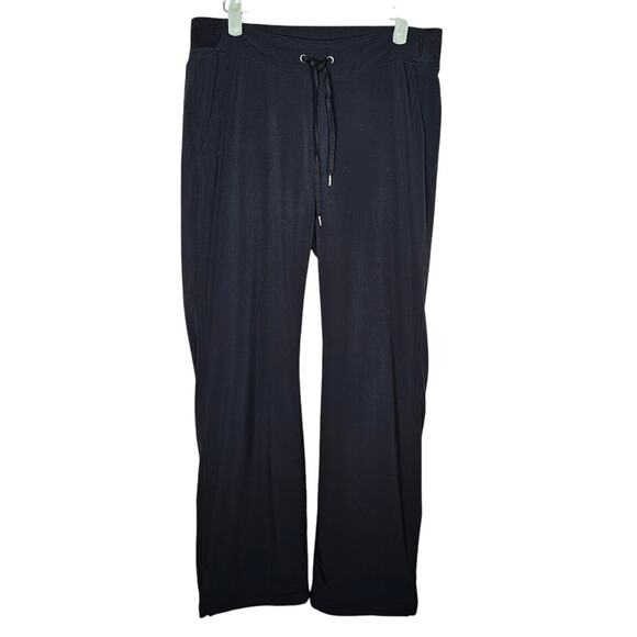 Athleta dark gray lined pull on straight let pants Women's size 6 hiking outdoor - Picture 1 of 9
